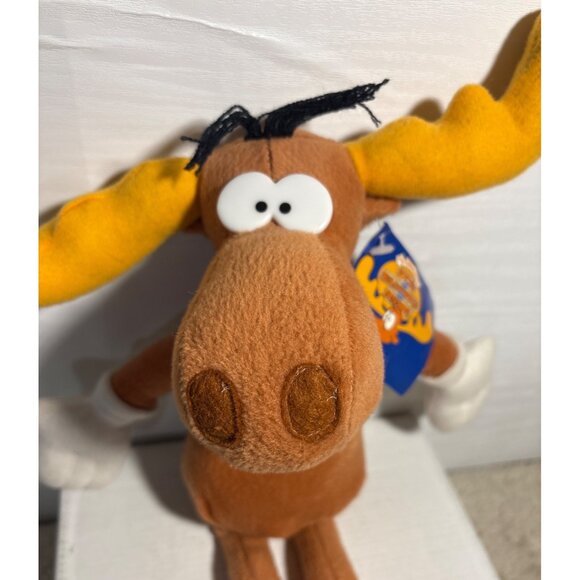 Toy Network Rocky & Bullwinkle Bullwinkle Moose Plush Toy Collectible - Picture 2 of 8